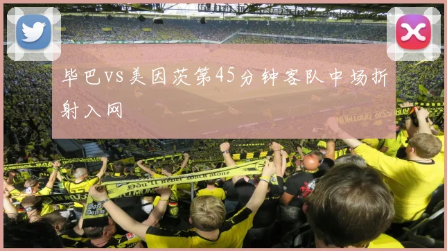 毕巴vs美因茨第45分钟客队中场折射入网